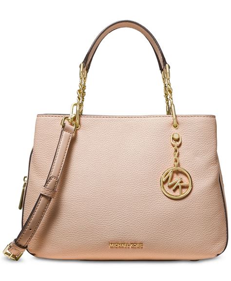 michael michael kors lillie pebble leather satchel|Lillie Medium Pebbled Leather Satchel .